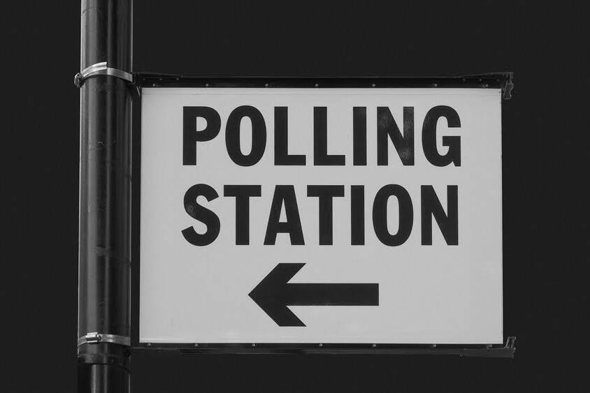 polling,station,sign,for,uk,general,elections