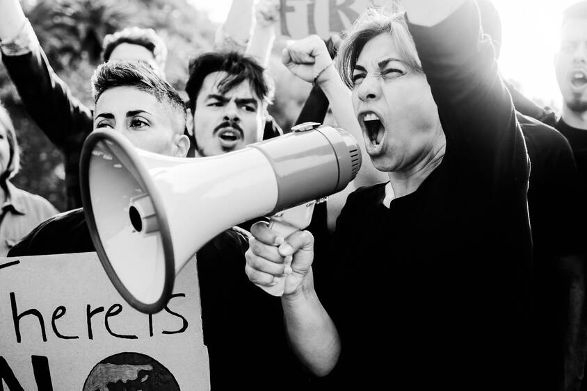 climate,change,group,of,activists,protest,for,global,warming,in