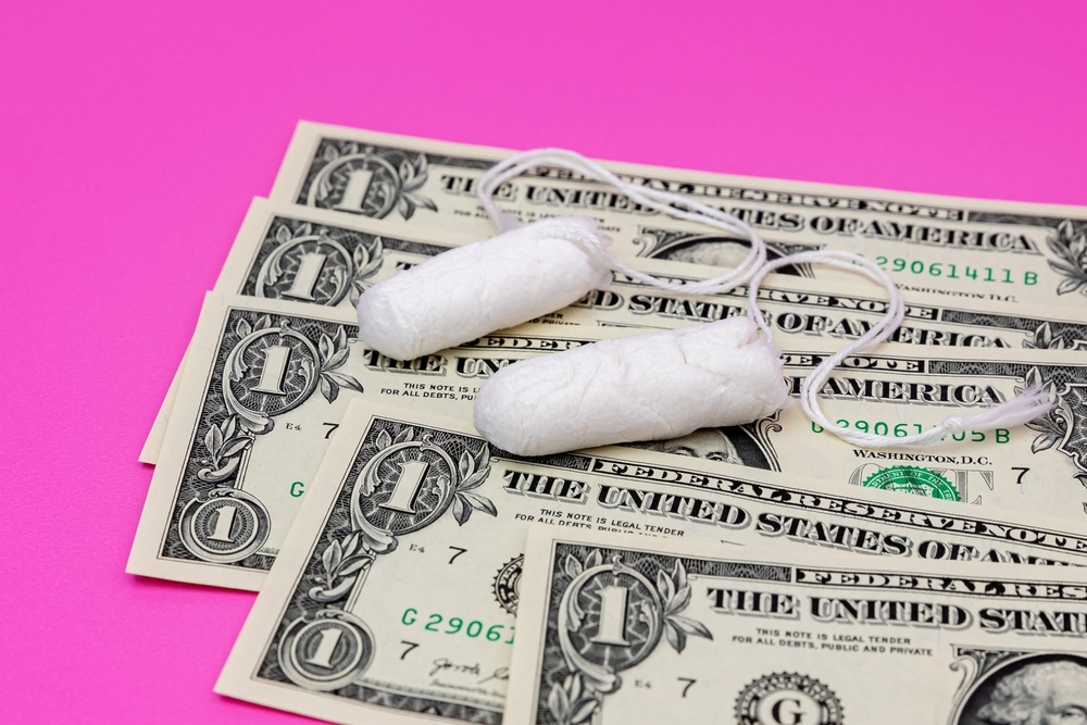 tampons,and,cash,money.,tampon,shortage,,tax,,pink,tax,and
