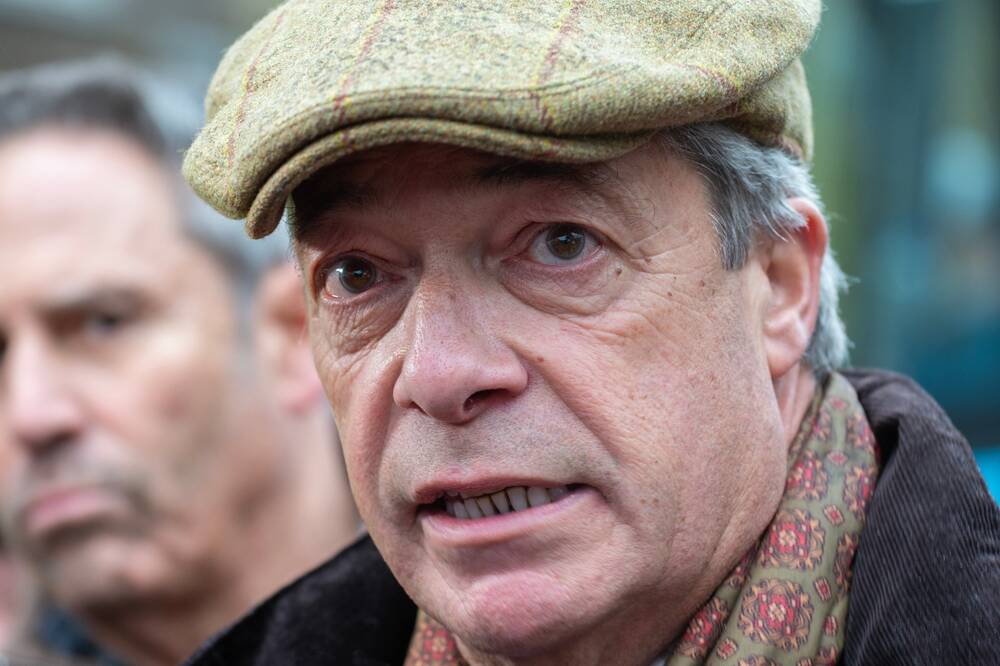 london,,uk.,19th,nov,2024.,nigel,farage,politician,,broadcaster,and