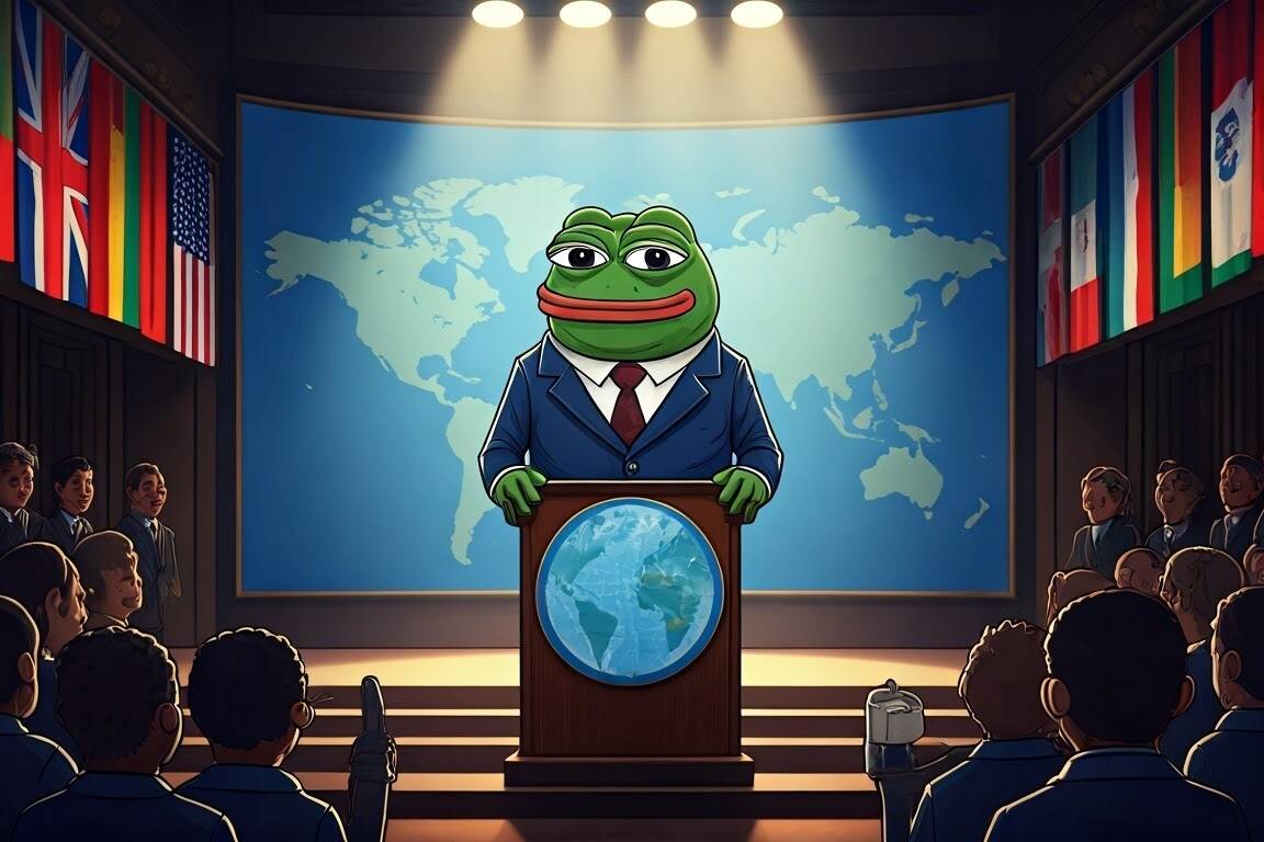 pepe,frog,in,suit,as,president,of,the,world
