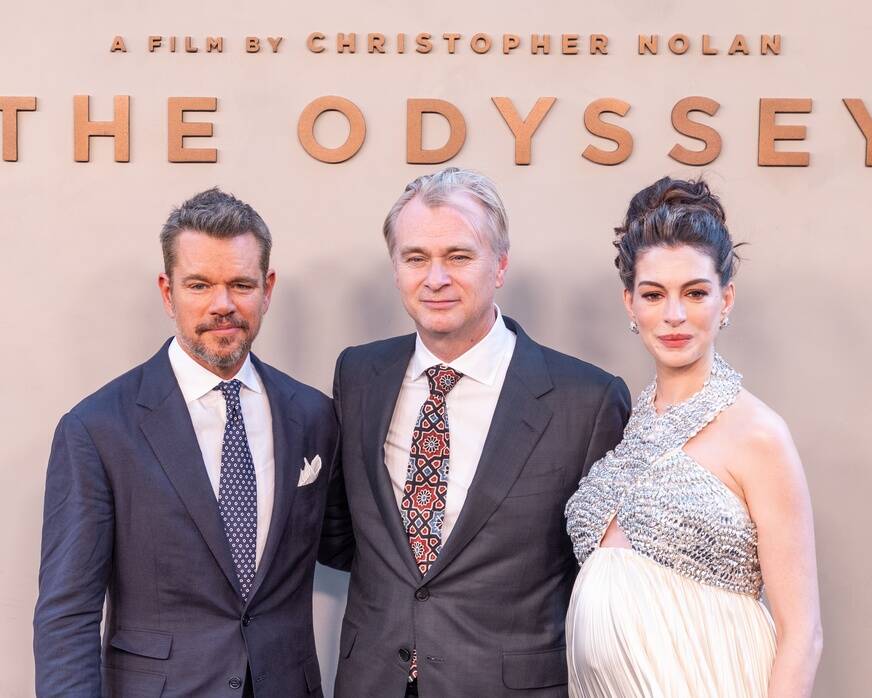 matt,damon,,christopher,nolan,and,anne,hathaway,attend,premiere,of