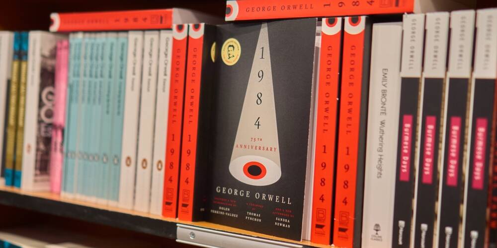 tbilisi,,georgia, ,september,9,,2024:,george,orwell's,1984,novel