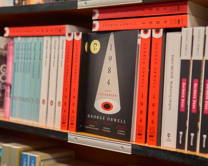 tbilisi,,georgia, ,september,9,,2024:,george,orwell's,1984,novel