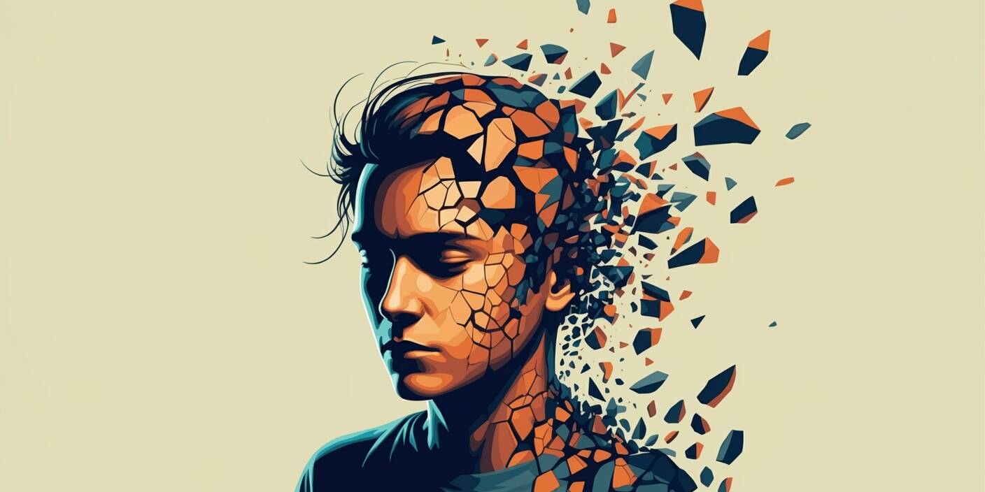 abstract,vector,image,depicting,a,person,with,mental,health,issues.